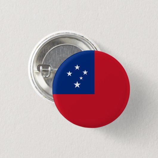 Badge Rond 2,50 Cm Drapeau Samoa, Drapeau Samoa (Devant & derrière)