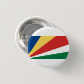 Badge Rond 2,50 Cm Drapeau seychellois, Drapeau seychellois (Devant & derrière)