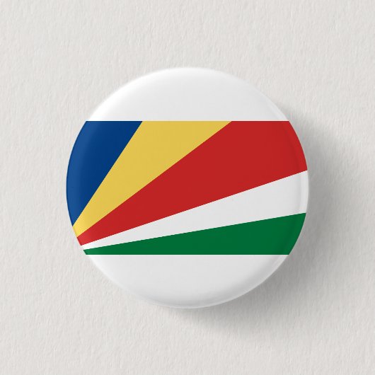 Badge Rond 2,50 Cm Drapeau seychellois, Drapeau seychellois (Devant)