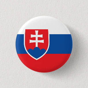 Badge Rond 2,50 Cm Drapeau Slovaquie
