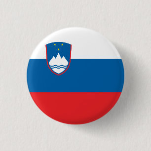 Badge Rond 2,50 Cm Drapeau Slovénie