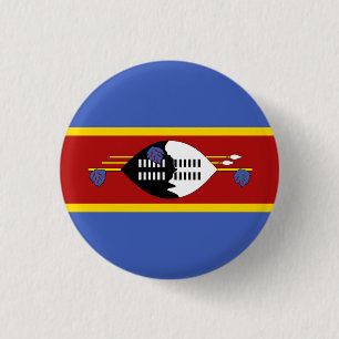 Badge Rond 2,50 Cm Drapeau swazi, Drapeau d'Eswatini