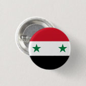 Badge Rond 2,50 Cm Drapeau syrien (Devant & derrière)
