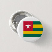 Badge Rond 2,50 Cm Drapeau togolais, Drapeau du Togo (Devant & derrière)