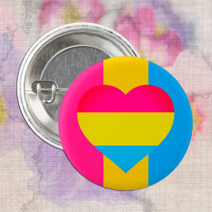 Badge Rond 2,50 Cm Drapeau transexuel, communauté de coeur et de fier