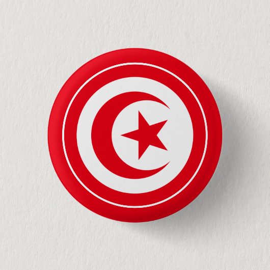 Badge Rond 2,50 Cm drapeau tunisien (Devant)