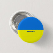 Badge Rond 2,50 Cm Drapeau Ukraine (Devant & derrière)