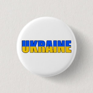Badge Rond 2,50 Cm Drapeau ukrainien