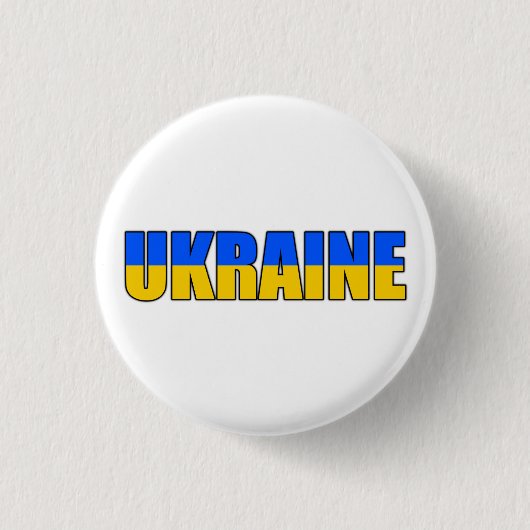Badge Rond 2,50 Cm Drapeau ukrainien (Devant)