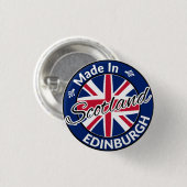 Badge Rond 2,50 Cm Drapeau Union Jack d'Edimbourg en Ecosse (Devant & derrière)