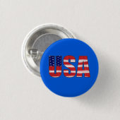 Badge Rond 2,50 Cm Drapeau USA (Devant & derrière)