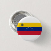 Badge Rond 2,50 Cm Drapeau vénézuélien, Drapeau du Venezuela (Devant & derrière)