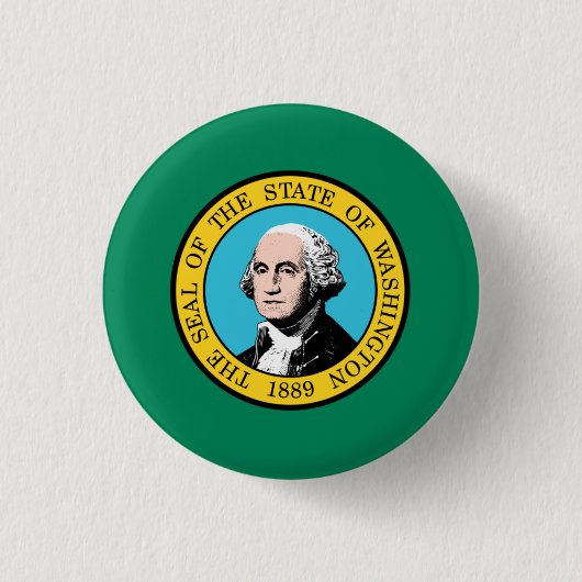 Badge Rond 2,50 Cm Drapeau Washington (Devant)