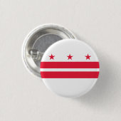 Badge Rond 2,50 Cm Drapeau Washington DC (Devant & derrière)