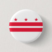 Badge Rond 2,50 Cm Drapeau Washington DC (Devant)