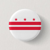 Badge Rond 2,50 Cm Drapeau Washington DC (Devant)