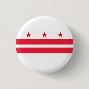Badge Rond 2,50 Cm Drapeau Washington DC