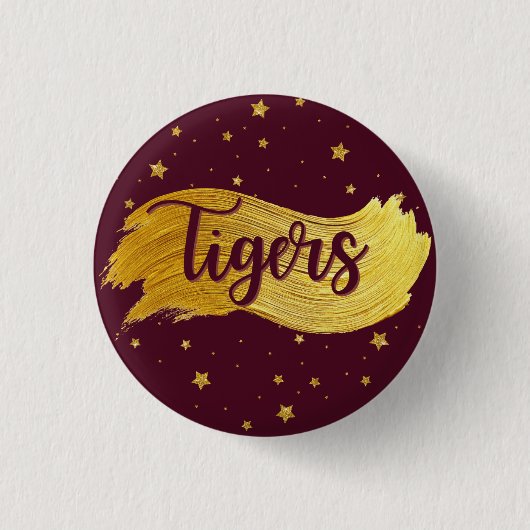 Badge Rond 2,50 Cm Dripping Springs Tigers Spirit Button (Devant)