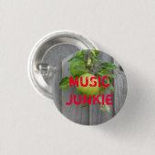 Badge Rond 2,50 Cm Drogué de musique (Devant & derrière)