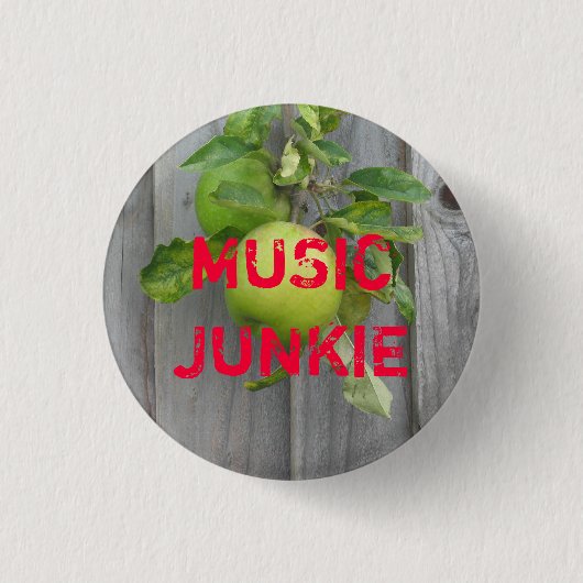 Badge Rond 2,50 Cm Drogué de musique (Devant)