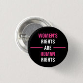 Badge Rond 2,50 Cm Droits à l'avortement Femmes féministes Roe v Wade (Devant & derrière)