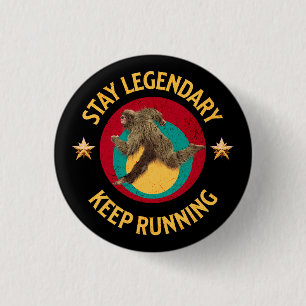 Badge Rond 2,50 Cm Drôle de motivation de course de Bigfoot