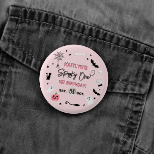 Badge Rond 2,50 Cm Drôle de numéro ! Fête d'anniversaire Halloween de