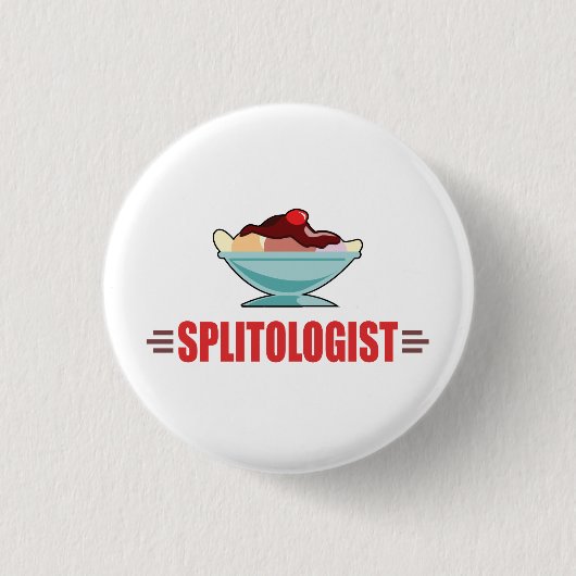 Badge Rond 2,50 Cm Drôle de Split Banana (Devant)