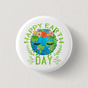 Badge Rond 2,50 Cm Drôle Jour des terres Citation Terre Cool Joyeux J