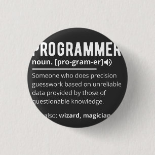 Badge Rond 2,50 Cm Drôle Programmer Code Développeur Définition