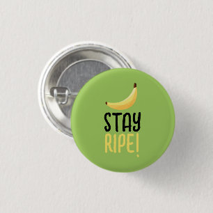 Badge Rond 2,50 Cm Drôles de faveurs de fête à la banane rétro éditab