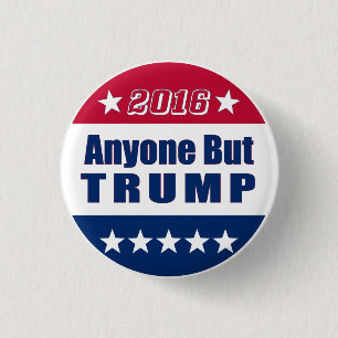 Badge Rond 2,50 Cm   drôles n'importe qui mais TRUMP l'élection 201