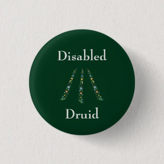 Badge Rond 2,50 Cm Druide handicapé