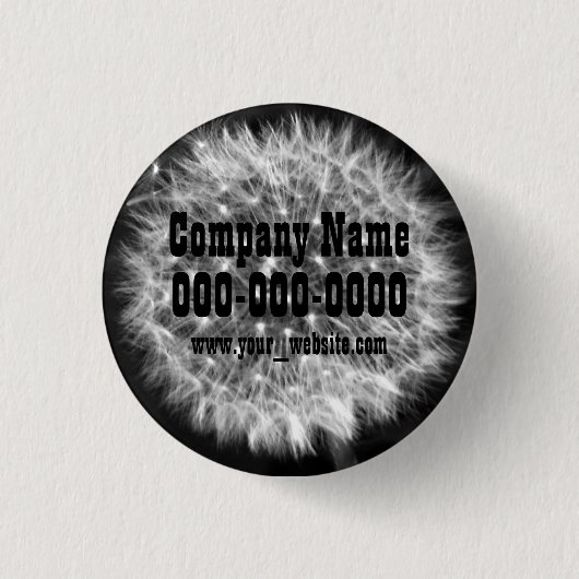 Badge Rond 2,50 Cm Duvet de pissenlit (Devant)