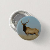 Badge Rond 2,50 Cm E43 Young Bull Elk (Devant & derrière)