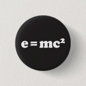 Badge Rond 2,50 Cm e = mc2 (Devant)
