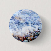 Badge Rond 2,50 Cm Eau bleue (Devant)