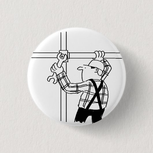 Badge Rond 2,50 Cm Échafaudage avec échafaudage (Devant)