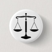 Badge Rond 2,50 Cm Échelles de justice | chic (Devant)