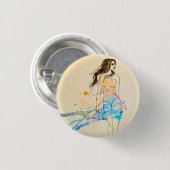 Badge Rond 2,50 Cm Éclaboussure de couleur (Devant & derrière)