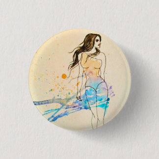 Badge Rond 2,50 Cm Éclaboussure de couleur