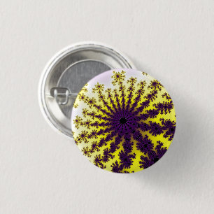 Badge Rond 2,50 Cm Éclatement jaune et violet