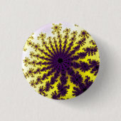 Badge Rond 2,50 Cm Éclatement jaune et violet (Devant)
