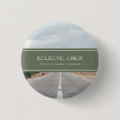 Badge Rond 2,50 Cm Eclectique Chick YouTube & Facebook (Devant)