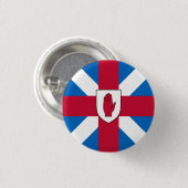 Badge Rond 2,50 Cm Ecossais d'insigne d'Ulster (Devant & derrière)