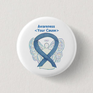 Badge Rond 2,50 Cm Écrans à boutons personnalisés Denim Awareness Rib