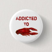 Badge Rond 2,50 Cm Écrefish/Crawfish/Crawfish (Devant)