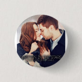 Badge Rond 2,50 Cm Écrit dans le bouton d'étoiles (Devant)