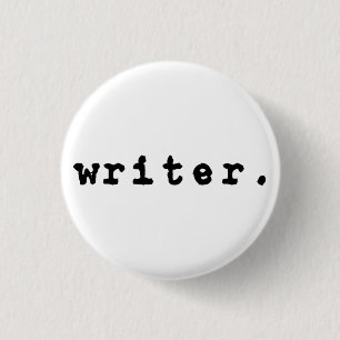 Badge Rond 2,50 Cm Écrivain (machine à écrire)