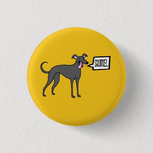 Badge Rond 2,50 Cm Écureuil ! (Devant)